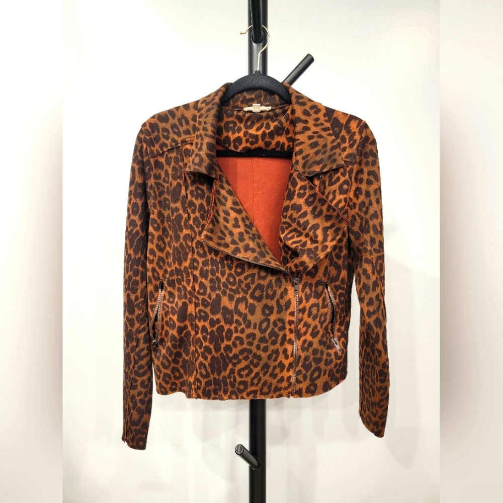 Oddi Leopard zip jacket S/M